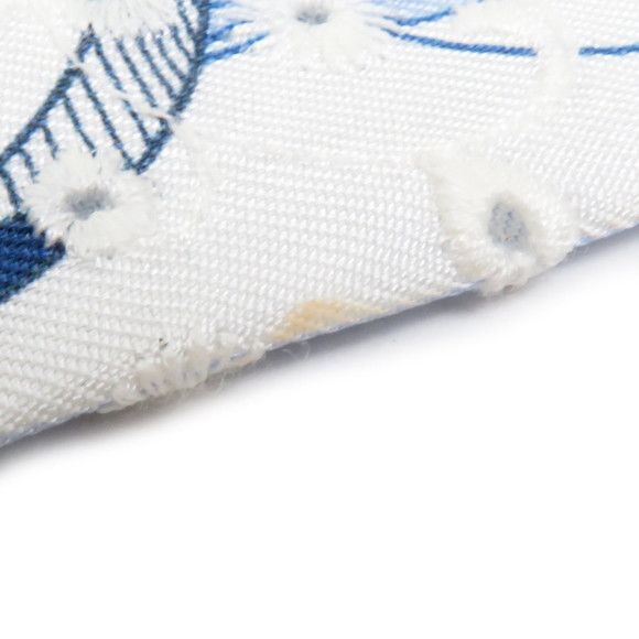 HERMES Scarf Muffler Twilly Silk Light Blue Women's r10018f - Picture 4 of 5